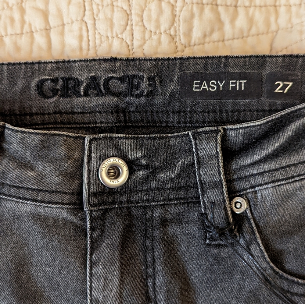 GRACE IN L.A. side stripe skinny jeans - Picture 4 of 7